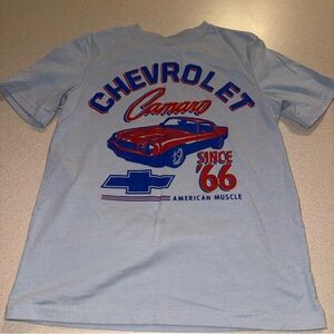 GM official licensed product boys size M 8 short sleeve t-shirt gray blue red